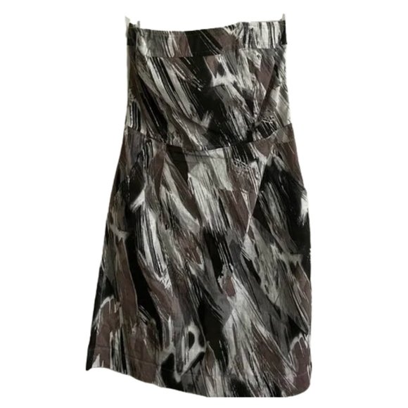 Banana Republic paint stroke Strapless Dress - Picture 1 of 6